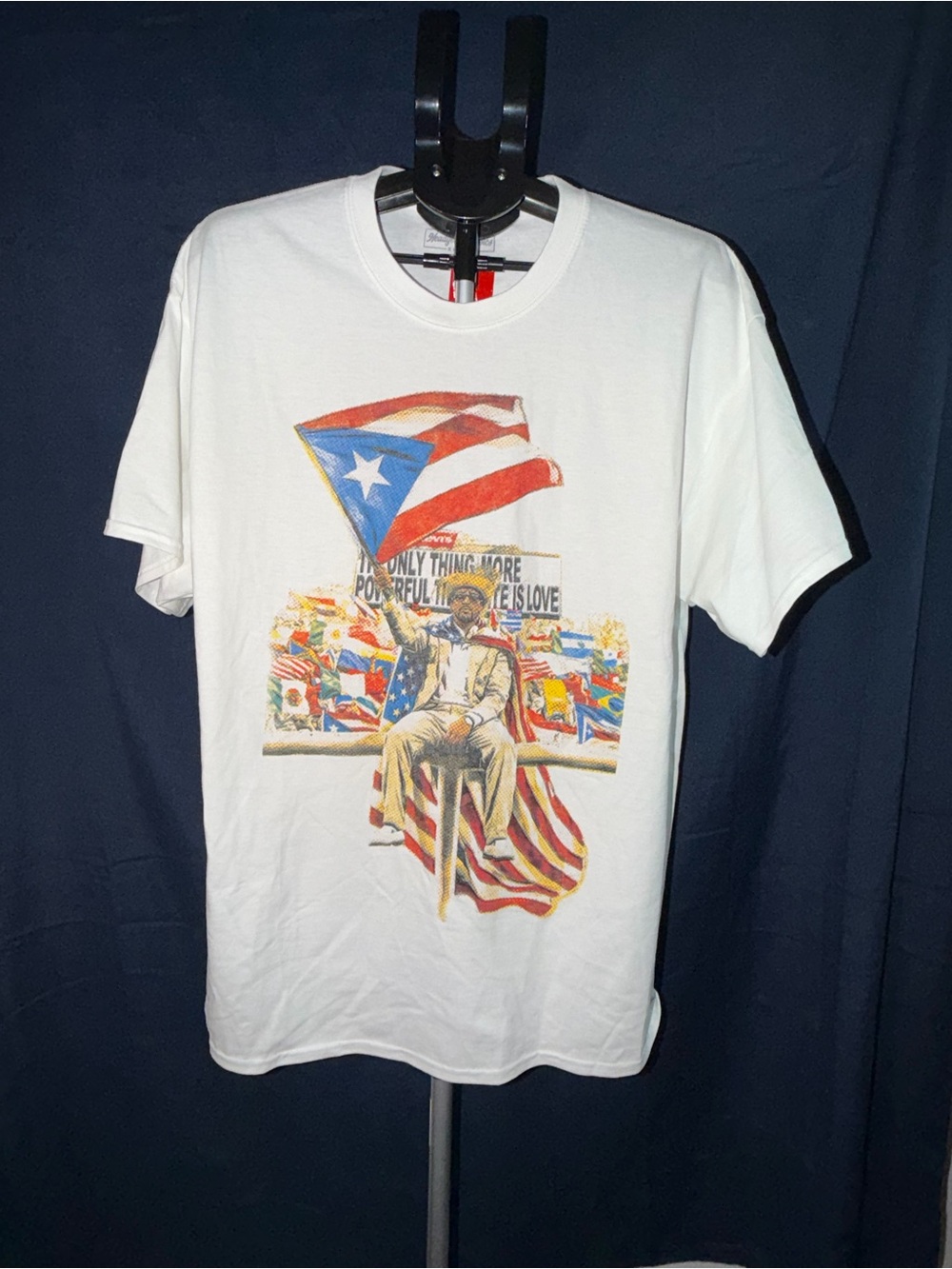 Puerto Rico Flag Graphic Tee – White – XL – NWT